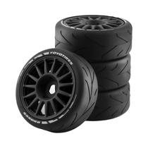 Pneus E Rodas De Borracha Em Escala 1/8 Para Carros RC De Estrada, 4 Peças Para HPI WR8 HSP Hobao Pneus E Rodas De Borracha Em Escala 1/8 Para Carros RC De Estrada, 4 Peças Para HPI WR8 HSP Hobao