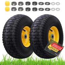 Pneus para cortador de grama USCaster 15x6.00-6 dianteiros, kit com 2 unidades