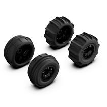 Pneus RC Paddle AMORIL para caminhão 1/10 com hexágono de 12 mm, 4 peças