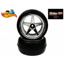 Pneus Slicks com Roda Xsara Cromada Sintec