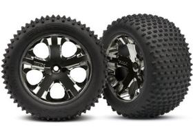 Pneus Traxxas 3770A Alias de 2,8 pinos montados com rodas All-Star