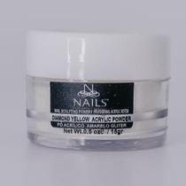PO ACRILICO DIAMOND YELLOW 15g nails profissional
