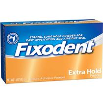 Pó Adesivo para Dentadura Fixodent Fixação Extra 45 g