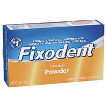 Pó adesivo para próteses dentárias Fixodent Extra Hold 45mL