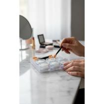 Pó Asa Borboleta Colorido c/ 6 Pincéis - Decoração Mágica