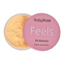 Pó Banana Efeito Aveludado Feels Ruby Rose Maquiagem Facial - Melu Ruby Rose