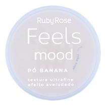 Pó Banana Ruby Rose Feels Mood Efeito Aveludado Ultrafino Pó Banana Ruby Rose Feels Mood Efeito Aveludado Ultrafino