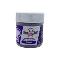 Pó Brilhante para Decoração 3g - Roxo Touro - 01 Unidade - Granchef - Rizzo