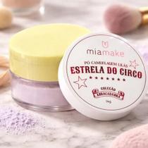 Pó Camuflagem Facial Lilás Estrela Textura Fina Mia Make 14g Pó Camuflagem Facial Lilás Estrela Textura Fina Mia Make 14g