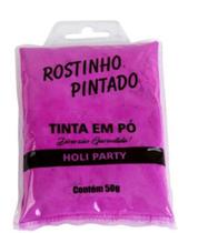 Pó colorido para festas, Holy Party cor Roxo Fluor 50 gr - Rostinho Pintado