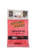 Pó colorido para festas, Holy Party cor vermelho 50 gr - Rostinho Pintado