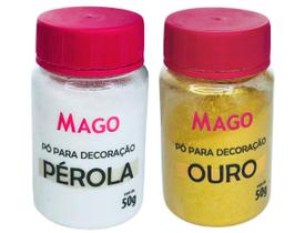 Pó Comestivel 50g Ouro E Perola Confeitaria Mago Doces Bolo