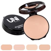 Pó Compacto efeito Matte Finalizador Aveludado com espelho Compact Powder UNImakeup
