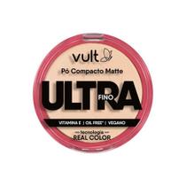 Pó Compacto Facial Matte Ultra Fino Cor 03 V420 Make Vult 9g
