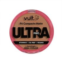 Pó Compacto Facial Matte Ultra Fino Cor 06 V450 Make Vult 9g