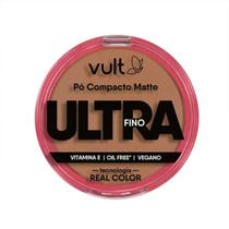 Pó Compacto Facial Matte Ultra Fino Cor 06 V450 Make Vult 9g