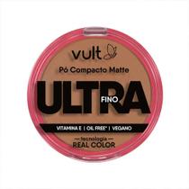 Pó Compacto Facial Matte Ultra Fino Cor 08 V470 Make Vult 9g