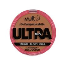 Pó Compacto Facial Matte Ultra Fino Cor 09 V480 Make Vult 9g