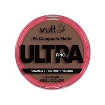Pó Compacto Facial Matte Ultra Fino Cor 10 V490 Make Vult 9g