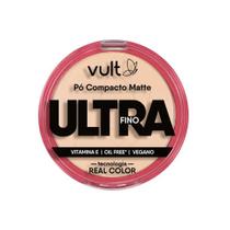 Pó Compacto Facial Matte Ultra Fino Médio Claro Make Vult 9g Pó Compacto Facial Matte Ultra Fino Médio Claro Make Vult 9g