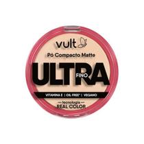 Pó Compacto Facial Matte Ultra Fino Médio Claro Make Vult 9g