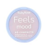 Pó Compacto Feels Mood - Ruby Rose HB-855 Pó Compacto Feels Mood - Ruby Rose HB-855