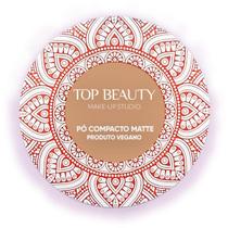 Pó Compacto Matte Top Beauty 10g 04 Bege Escuro