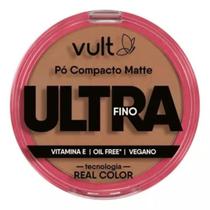 Pó Compacto Matte Vegano Ultrafino Vult 9g - Vitamina E