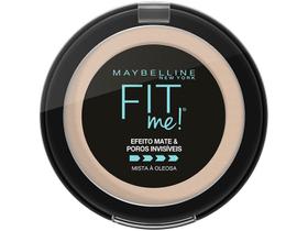 Pó Compacto Maybelline Fit Me Efeito Mate Cor B01 Super Claro Bege com 10g