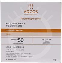 Pó compacto protetor solar tonalizante adcos fps 50 peach com 11g