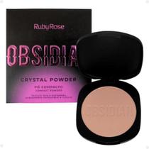 Pó Compacto Ruby Rose Obsidian Crystal Powder Pc05 9,6g
