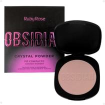 Pó Compacto Ruby Rose Obsidian Crystal Powder Pc20 9,6G