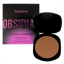 Pó Compacto Ruby Rose Obsidian Crystal Powder Pc21 9,6g
