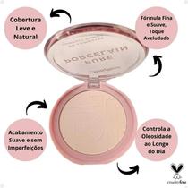 Pó Compacto Ruby Rose Pure Porcelain P10 - Acabamento Matte e Aveludado Pó Compacto Ruby Rose Pure Porcelain P10 - Acabamento Matte e Aveludado