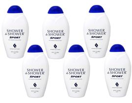 Pó Corporal Shower To Shower Sport Kit com 6 unidades de 368ml