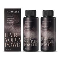 Pó de cabelo volumizador Hairplexx para homens e mulheres 40mL x2