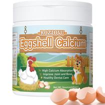 Pó de Cálcio de Casca de Ovo ROZJOVU 454 g para Cães e Gatos Pó de Cálcio de Casca de Ovo ROZJOVU 454 g para Cães e Gatos