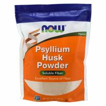 Pó de casca de psyllium 24 oz da Now Foods (pacote com 4)