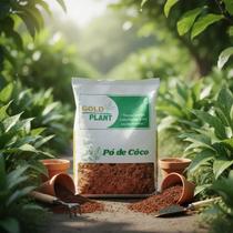 Po de coco plantio germinaçao horta planta orquidea jardim lavado 3 litros Gold Plant