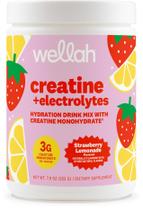 Pó de Creatina e Eletrólitos Wellah Sabor Limonada de Morango 222g Pó de Creatina e Eletrólitos Wellah Sabor Limonada de Morango 222g