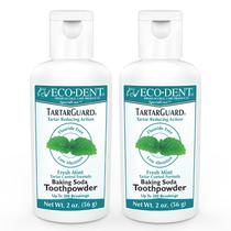 Pó de dente Eco-Dent TartarGuard Bicarbonato de sódio Fresh Mint 60 ml Pó de dente Eco-Dent TartarGuard Bicarbonato de sódio Fresh Mint 60 ml