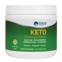 Pó de eletrólito KETO limão limão 55 porções da Trace Minerals (pacote com 4)