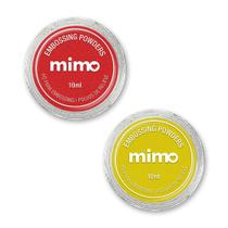 Pó de Embossing Comum Vermelho e Amarelo Mimo - 2 Unidades