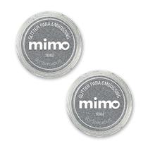 Pó de Embossing Glitter Prata Mimo - 2 Unidades Pó de Embossing Glitter Prata Mimo - 2 Unidades