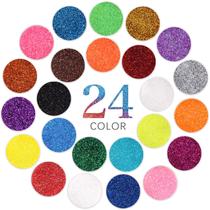 Pó de Glitter Estanoite Kit Holográfico com 24 Cores