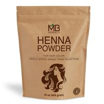 Pó de henna MB Herbals 454g 100% natural para cabelos vermelho-alaranjados Pó de henna MB Herbals 454g 100% natural para cabelos vermelho-alaranjados