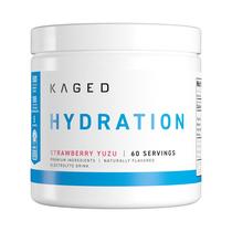 Pó de hidratação eletrolítica Kaged Hydracharge Strawberry Yuzu