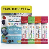 Pó de hidratação NewTrition Electrolyte Concord Grape, pacote com 12