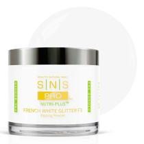 Pó de imersão para unhas SNS French White Glitter F3 120mL Pó de imersão para unhas SNS French White Glitter F3 120mL