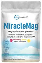 Pó de Magnésio Micro Ingredients MiracleMag 907 g Sabor Framboesa Pó de Magnésio Micro Ingredients MiracleMag 907 g Sabor Framboesa